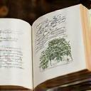 多様な日本の在来植物が描かれた精密な植物図鑑のページ。